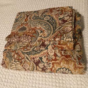 Pottery Barn Celeste Damask Linen King Duvet + Euro Shams